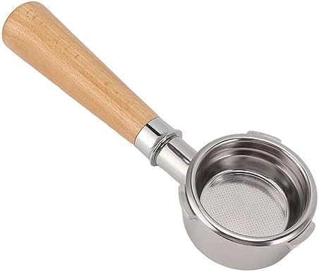 58mm Bottomless Portafilter, 3-Ear Beech Wood Handle - Image 4
