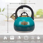 Tea Kettle Stovetop Whistling Kettle Teapot, Food Grade Stainless Steel Teakettle for Stove Top with Heat Proof Ergonomic Handle, 3.1 Quart Tea Pot - Image 6