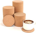 Natural Cork Coasters Bulk 100-Pack - 3.5" Round Absorbent Drink Coasters for Bars, Restaurants & Home Use, Blank DIY Crafts (YHCORK) by RenewablerawMaterials-Cork-Bark
