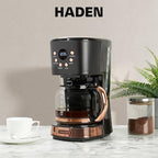 HADEN 12 Cup Programmable Drip Coffee Maker Coffee Machine, Black & Copper - Image 6