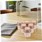 Luxshiny 6pcs Airtight Round Tea Containers with Moistureproof Seal Tinplate Canisters for Loose Leaf Tea Storage Portable and Space-saving Metal Tins for Freshness Preservation and Travel - Image 6