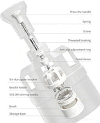 Bincoo 58mm Press-Type WDT Tool, Magnetic Needle Distributor with 14 Needles & Cleaning Base – Rotating Coffee Stirrer for Clump-Free Espresso Extraction (White) - Image 6