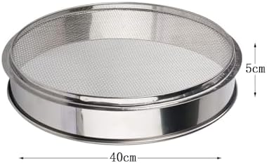 Stainless Steel Test Sieve Multiple Mesh Sizes (0.003-12.5mm) 15-40cm Diameter Silver(Mesh 0.5mm) - Image 4