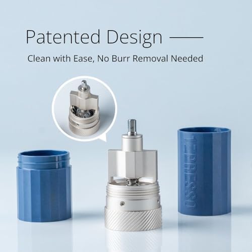 1Zpresso Q Air Manual Coffee Grinder-Purple, Mini Slim Travel Sized Fits in the plunger, Stainless Steel Conical Burr, Numerical Adjustable Setting for Pour Over French Press Cold Brew - Image 4