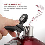 DOITOOL 3 Quart Red Tea Kettle for Stove Top Whistling Teapot - Image 5