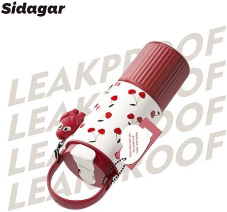 26 oz Insulated Stainless Steel Tumbler with Straw & Handle Red - Image 6