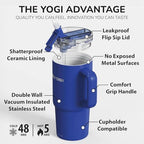 YOGI 24oz Tumbler with Straw - Indigo - Image 3