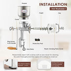 Moongiantgo Corn Grinder Cast Iron Hand Crank Grain Mill - Image 4