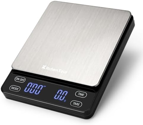 KitchenTour Coffee Scale 3000g/0.1g,Nano by KKitchenTour