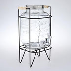 Cold Brew Coffee Maker Glass Beverage Dispenser with Metal Spigot and Leak Resistant Seal for Iced Coffee Tea Juice Fermenting Suitable for Kitch, 5L Style 2 - Image 5