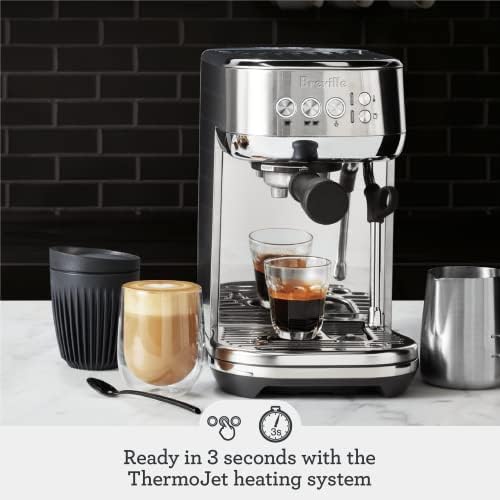 Breville BES500OLT Bambino Plus Espresso Machine, Olive Tapenade - Image 2