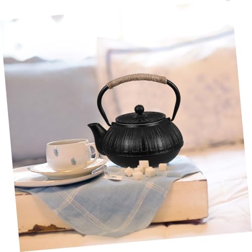 Cast Iron Teapot 600ml with Strainer, Stovetop Tea Kettle - Image 5