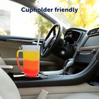 Silipint 64oz Silicone Tumbler with Handle, Flip Lid and Straw – BPA-Free, Non-Toxic, Unbreakable, Freezer, Microwave, Dishwasher Safe Tumbler – Perfect for Tea, Smoothies (Marigold) Pack of 1 - Image 4