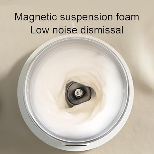 Milk Foam, Magnetic Levitation Foam, Intelligent Temperature Control, Silent Operation, Easy to Clean, White - Image 6
