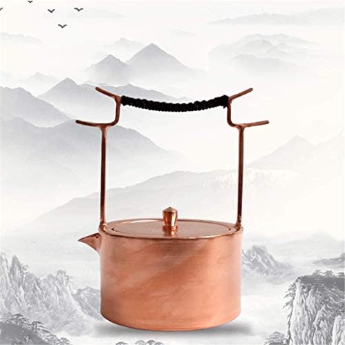 Japanese Cast Iron Tetsubin Teapot Teapots Cast Iron Double Hook Cook Teapot Pure Copper Thick Handmade Pot Cover Tea Pot Copper Tea Pots Tea Set Tea Accessories - Image 3