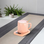 Mug Warmer Set, Ceramic Mug with Heating Pad, 55°C Temperature Control, Present Box, Key Button Operation, Pink, for Coffee and Tea, Desk Use, Home or Office, Daily Drinks, EU Version - Image 5