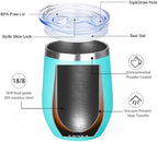 MEZMUT 12 Oz Insulated Wine Tumbler Bulk with Lid Wine Glass(Multi,6 Pack) - Image 5