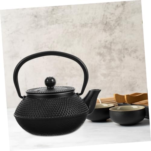 Cast Iron Teapot 0.3l Black for Xmas Natural Brewing Experience - Image 6