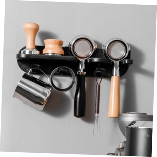 Black ABS Wall Mounted Coffee Tool Holder for 51mm Espresso Machines - Image 6