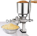 Tall Cast Manual Iron Mill Grinder Hand Crank Grains Oats Corn Wheat Coffee Nuts by Kchex