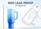 Meoky 50 oz Tumbler with Handle, Tumbler with Lid and Straw, Insulated Stainless Steel Travel Mug, 100% Leak-proof, Keeps Cold for 36 Hours or Hot for 12 Hours (Sky) - Image 3