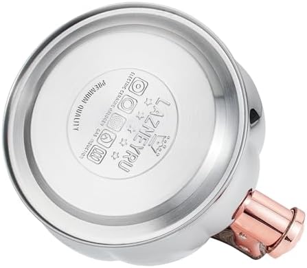Stainless Steel Tea Kettle for Stove Top Teakettles Stovetop Whistling with Heat Proof Ergonomic Handle 2.5 Quart - Image 6