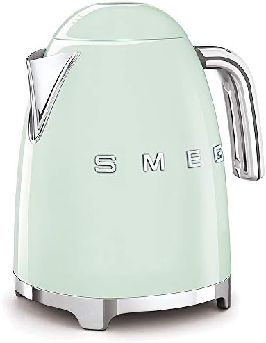 SMEG 50's Retro Style Electric Water Kettle with Automatic Shutoff, Removable Base, and Water Indicator, KLF03PBUS, Pastel Green by Unknown