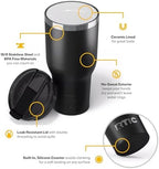 RTIC 40oz Essential Tumbler with Lid, Ceramic Lined, Black - Image 3