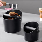 Espresso Coffee Knock Box, Anti Slip Dump Bin with Knock Bar - Image 3