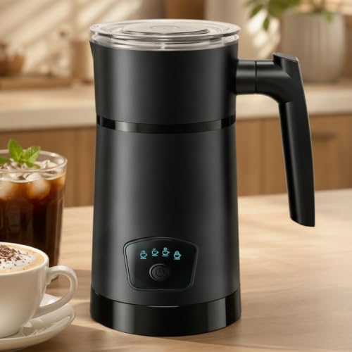 Industrial Frother Electric Milk Frother Warmer Automatic Milk Heater With Simple Control Panel And 350ml Capacity For Lattes Cappuccinos Hot Chocolates Suitable for home kitchen - Image 5