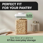 Bop Top Airtight Food Storage Containers with Lid Multi Pack | Kitchen Canister Sets | Air Tight Pantry Container | Pop Top Dry Food Storage Containers for Snacks, Sugar, Flour, Baking, Cereal, Pasta - Image 5