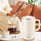Travel Electric Kettle 600ml Capacity 600W Fast Heating Stainless Steel Portable Hot Water Boiler for Business Trip (US Plug 110V) - Image 5