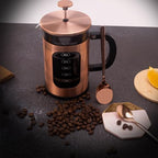 French Press Coffee Maker 8 cups 34 oz 304 Stainless Steel Coffee Press with 4 Filter Screens, Easy Clean Heat Resistant Borosilicate Glass - Free 100% BPA… (Candy Sparkle-AYUTYT, 34 oz) - Image 3