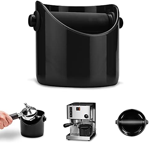 Dreamfarm Grindenstèin Sturdy, Compact, Modern Space-Saving Espresso Coffee Grind Knock Box - Black by Dreamfarm