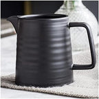 Coffee Press Ceramic Dripper 1-2 Cups Drip Filter Pot Pour Over Coffee Maker with Separate Stand for Filte 500ml Pots (500ml Black Pot) by Unknown