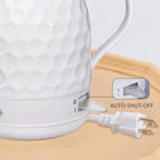 Ceramic Electric Kettle 1 Quarts, 1000W Hot Water Boiler, Automatic Shut-off, BPA-Free, Teapot Rapid Boil For Coffee & Tea, Boil-Dry Protection, White Gooseneck - Image 6