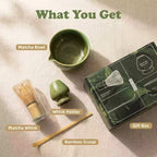 Premium Japanese Traditional Matcha Tea Set, Handmade Ceramic Bowl, Holder with Bamboo Whisk and Scoop for Starters,Complete 4-Piece Kit,Ceremonial Party Gifts for Birthday Anniversary - Image 6