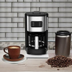 T-fal Element Plastic and Stainless Steel Drip Coffee Machine 12 Cup Programmable, Reusable filter, Pause and Brew, Glass Carafe 1000 watts Coffer Maker, Filter machine, Cold Brew, Black - Image 5