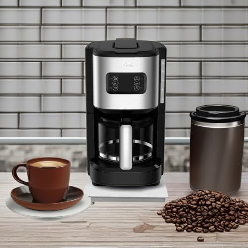 T-fal Element Plastic and Stainless Steel Drip Coffee Machine 12 Cup Programmable, Reusable filter, Pause and Brew, Glass Carafe 1000 watts Coffer Maker, Filter machine, Cold Brew, Black - Image 5
