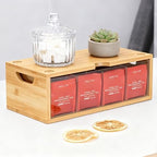 Bamboo Stackable Tea Bag Organizer, 2-Piece - Image 5