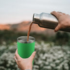 20oz Tumbler with Lid Stainless Steel Tumblers Insulated Mug Green 6P - Image 2
