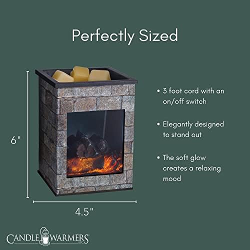 Candle Warmers ETC. Illumination Fragrance Warmer- Light-Up Warmer for Warming Scented Candle Wax Melts and Tarts or to Freshen Room, Grey Hearthstone - Image 6