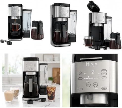 Ninja DualBrew Pro Hot & Iced Coffee Maker | Single Serve to Carafe | Brew with Pods & Grounds, Compatible with K Cups | 3 Brew Styles, 60oz Removable Reservoir | Black - Image 2