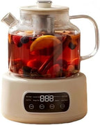 Health Pot with Tea Strainer, 1.2L Glass Electric Kettle, Anti-Dry-Boil Protection, Heat-Resistant Borosilicate Glass Body, for Water, Tea, Stew, Dessert,001 by Unknown