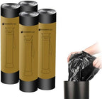 Garbage Bags for Standing Espresso Knock Box Commercial Large Trash Bag for Coffee Grounds Knock Box for Coffee Shop, Bar, Kitchen,Office, Black,4 Roll/100 pcs by Unknown