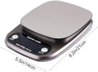 Stainless Steel Kitchen Food Scale 5kg 0.1g LCD Display - Image 2