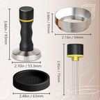 2-in-1 Espresso Tamper WDT Tool, Espresso Accessories Kit, 53.3mm - Image 4