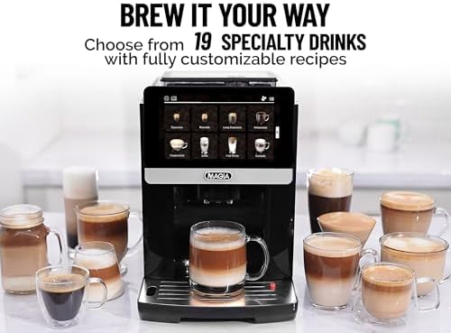 Zulay Magia Fully Automatic Espresso Machine With Grinder - 19 Customizable Coffee Options - Auto-Cleaning For Easy Maintenance - Milk-Foam System For Latte, Cappuccino, Macchiato - OG Silver - Image 3
