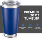 20 oz Tumbler with Lid Stainless Steel Insulated Tumblers Bulk Cups Mug - Image 2