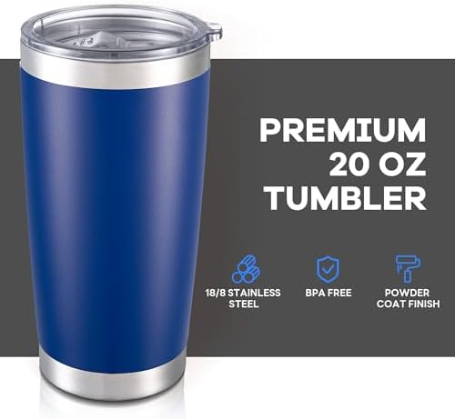 20 oz Tumbler with Lid Stainless Steel Insulated Tumblers Bulk Cups Mug - Image 2